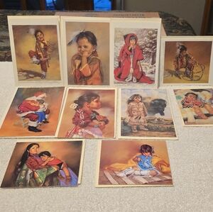 Art Collectors, 10 Carol Theroux Cards 4 autographed